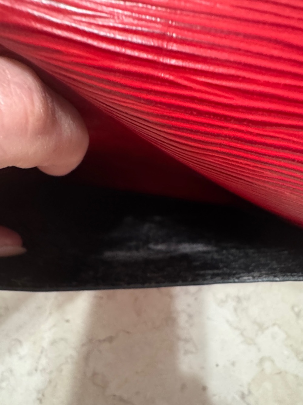 Louis Vuitton Red Epi Leather St Cloud Crossbody with Matching Wallet SET - Picture 3 of 13